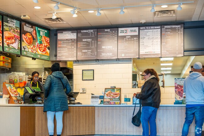 Cranbury offers several dining options including this Panera Bread.