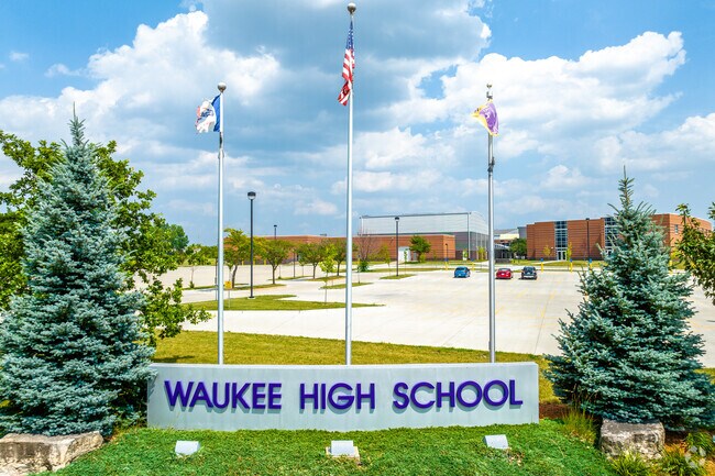 Waukee High School serves half of Waukee's students in grades 10-12.