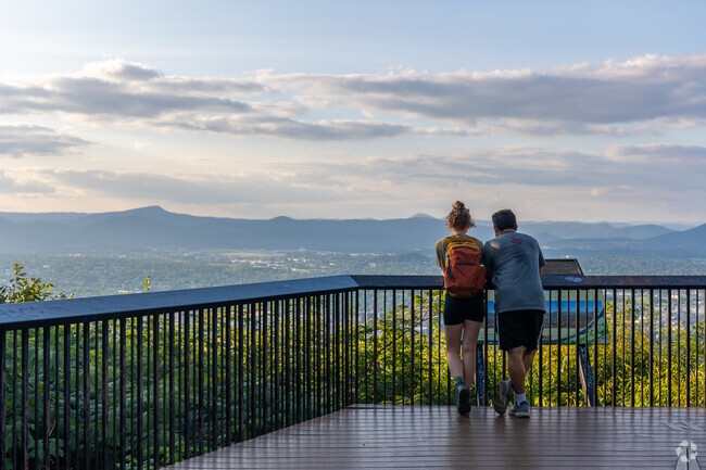 Take in the views of the city from Mill Mountain bordering Morningside.