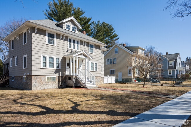 Charming homes line up the quiet streets of Newton Square.