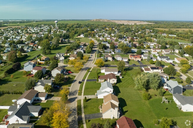 West Zion features tree lined residential streets with some commercial corridors.