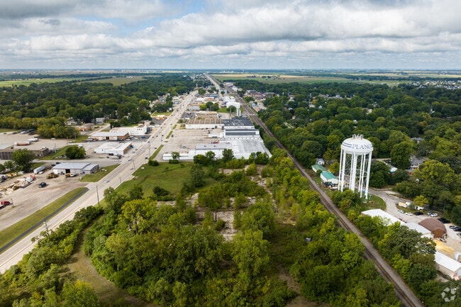 US-34 and train tracks run parallel to each other through the heart of Plano.