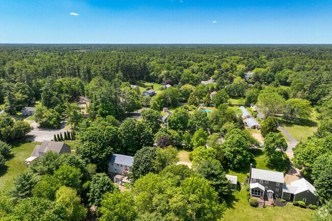 Lush vegetation separates you from your neighbors in Carver