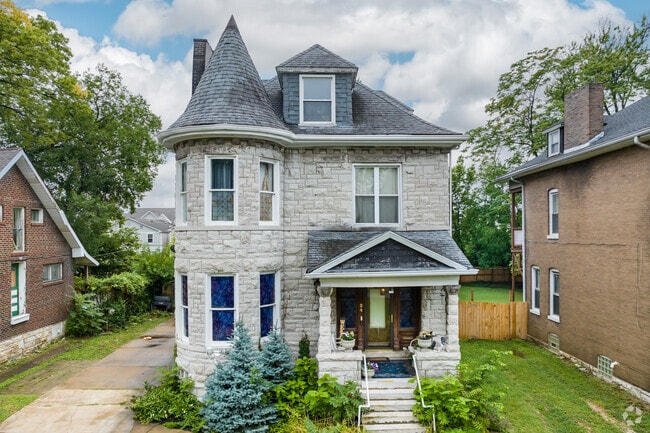 Turrets are a common feature of Victorian style homes.