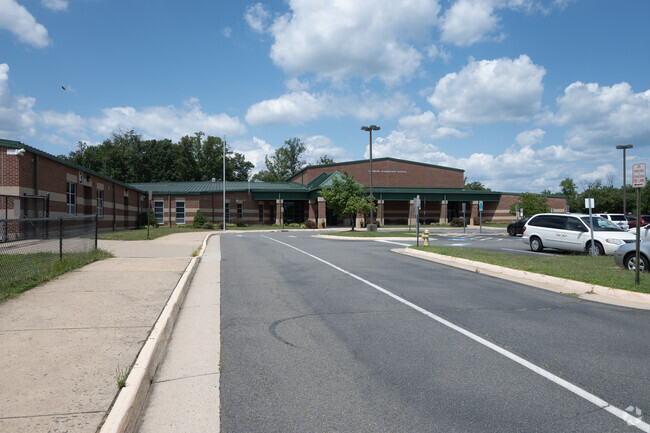 Glenkirk Elementary School building in Meadows At Morris Farm.