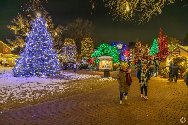 You can take a stroll through Enchanted Evenings at Peddler’s Village in Buckingham.