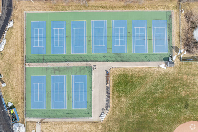 Students can play some tennis at New Berlin West.