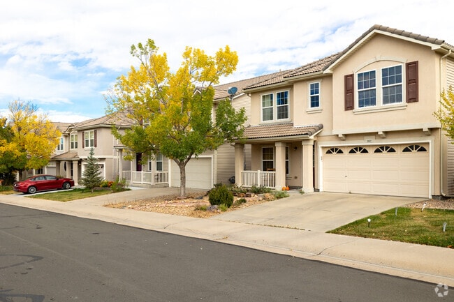 Two-story homes are common in The Meadows neighborhood.