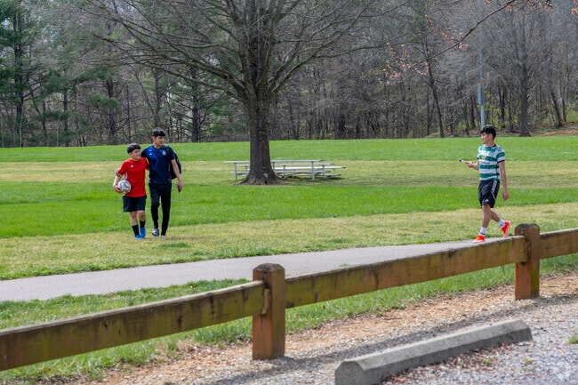 Brookside Park has soccer fields and a playground, making it popular with local kids.