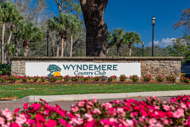 Wyndemere is a gated community with a resort-like country club and amenities.