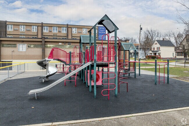 Citizens Academy students can play on the playground during recess.
