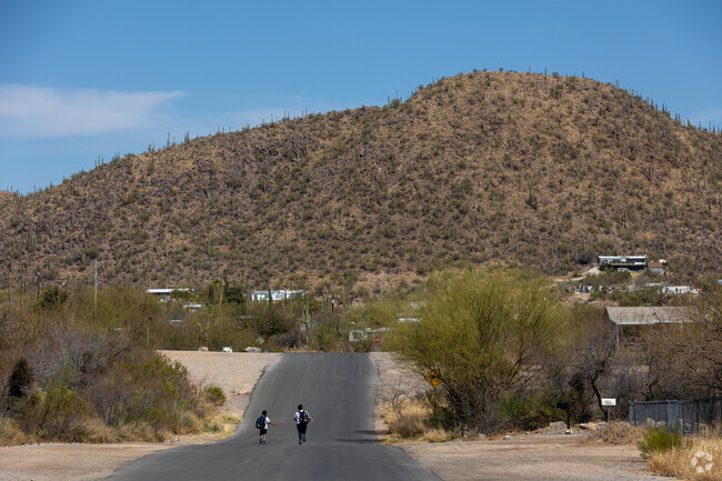 Pockets of Drexel Heights have a rural feel with spread out homes and long residential roads.