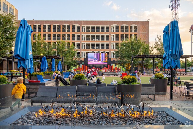 Midtown Plaza in Downtown Carmel is always full of action.