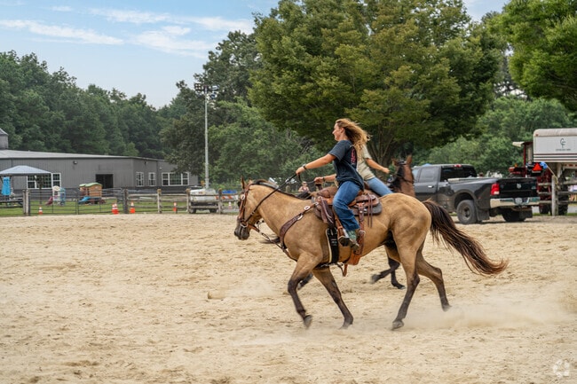 Rodeo riders get some practice before their big day at the Wicomico County Fair rodeo.