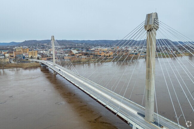 The U.S Grant Bridge connects Portsmouth to Kentucky over the Ohio River.