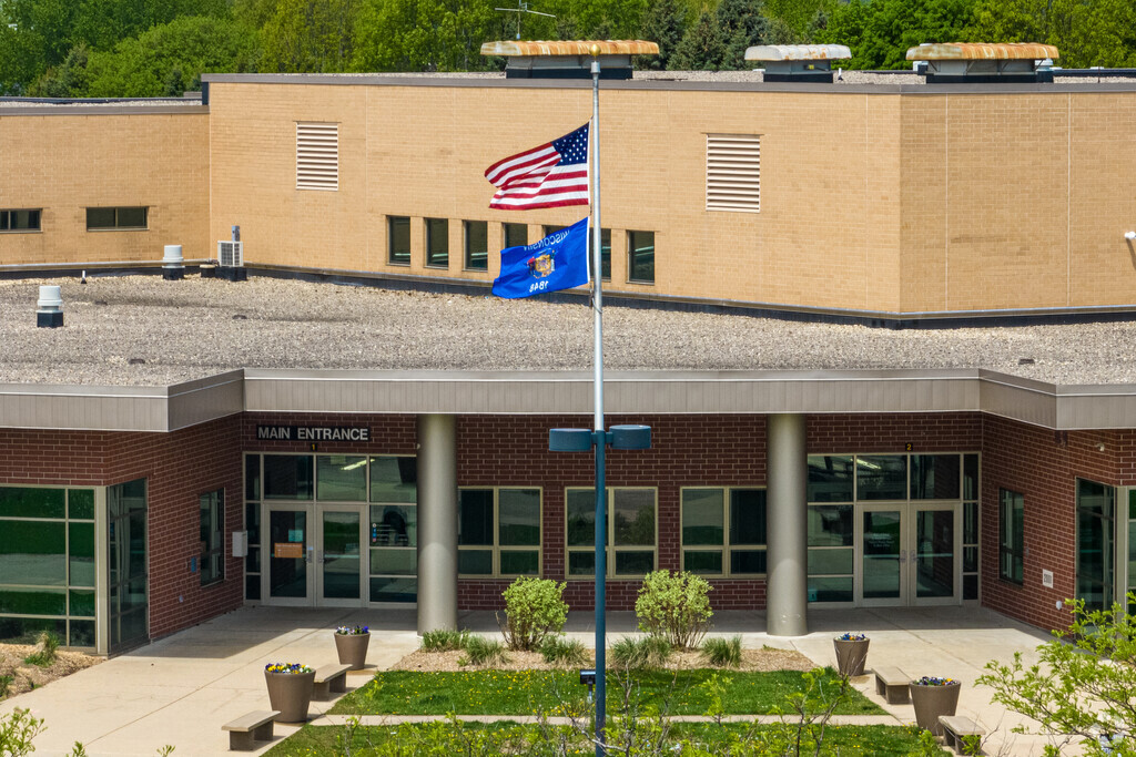 Students in their early teens can attend Rome Corners Intermediate in Oregon.
