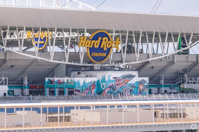 Hard Rock Stadium is home of the Miami Dolphins.