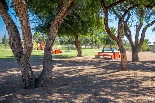 Shade trees make Jesse Owens Park a smart choice for a day outdoors.