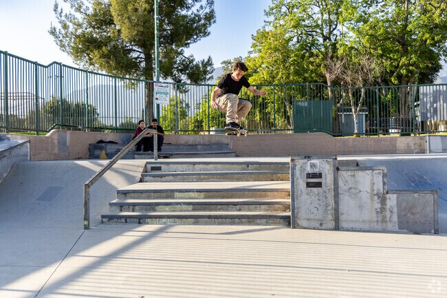 Recreation Park has a lot to offer including a skatepark for sharpening your skills on a board.