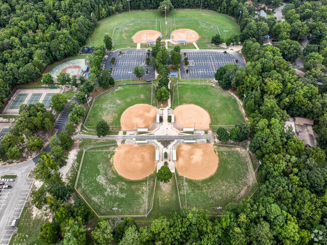 The baseball fields of the Lloyd C. Bird High School