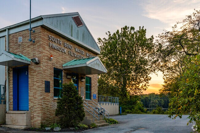 South Bend Wastewater Treatment Plant provides purified water from the east side of Council Oak.