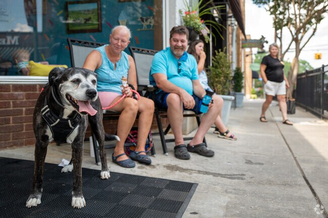 Enjoy ice cream with friends at Muffin’s Ice Cream Shoppe, just a short drive from the Cheeks neighborhood in downtown Mebane.