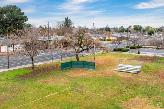 The baseball field at Centennial Elementary School in Fresno.