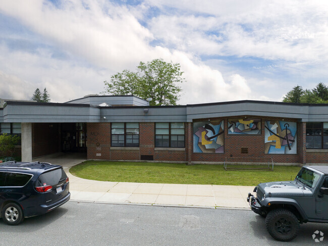 Drop off time at Morris School in Lenox.
