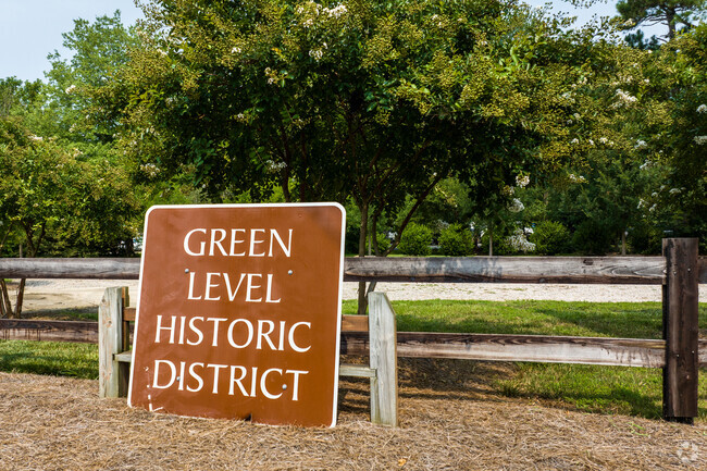 The Green Level neighborhood is best know for it's downtown historic district.