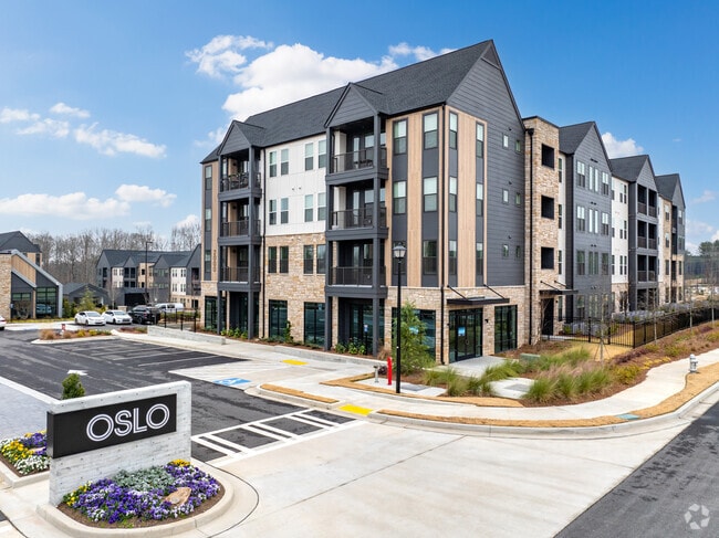 OSLO Apartments, completed in 2024, revitalizes the Fairburn area, offering a fresh and vibrant living experience.
