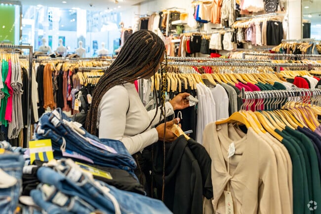 Q clothing store in Northwest Palmdale offers trendy blouses for casual and dressy looks.