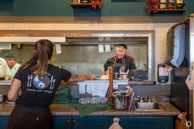 Enjoy a meal made with fresh ingredients at Essence Kitchen, south of Wineglass Acres.