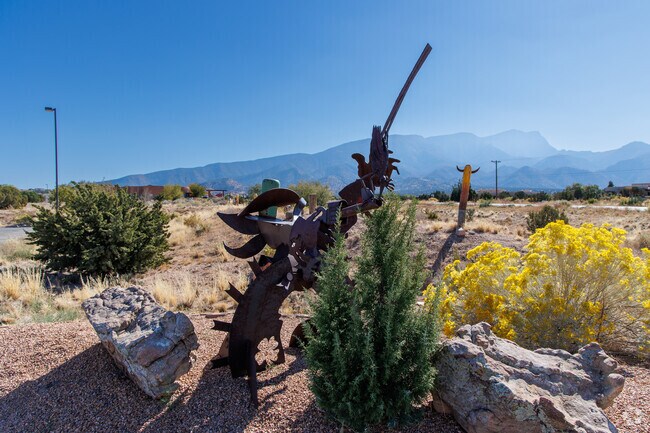 Local artists work is very prominent around the Placitas Area.