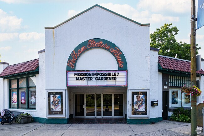 The Pelham Picture House is a small theater that residents of Pelham Manor enjoy.