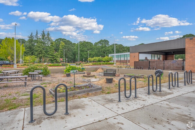School garden at Eastwood Elementary School in Hillsboro, Oregon.
