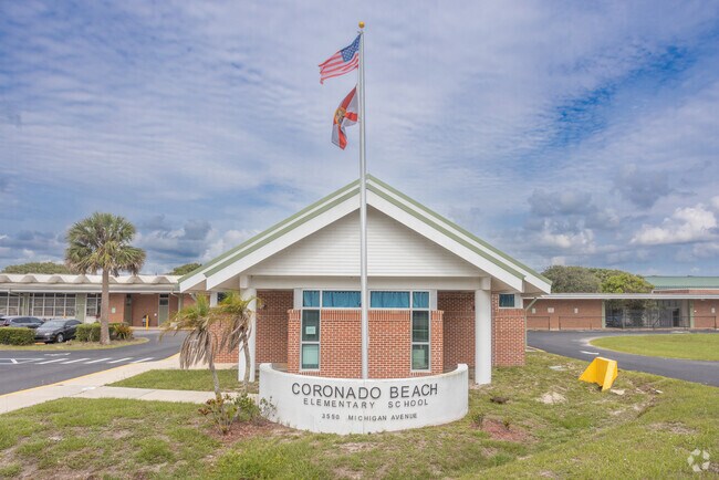 Coronado Beach Elementary School is located on Michigan Avenue just one block from A1A.