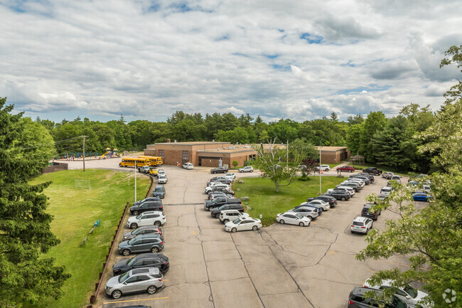 The entrance of Fogarty Memorial School.