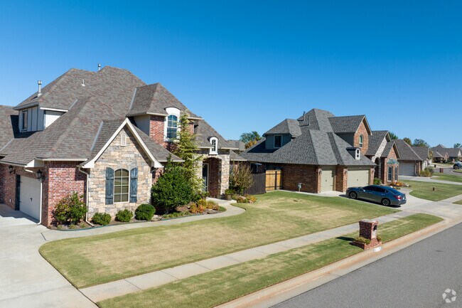 Large craftsman houses add curb appeal to Westmoore.