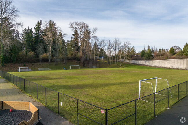 Three Points Elementary School soccer field.