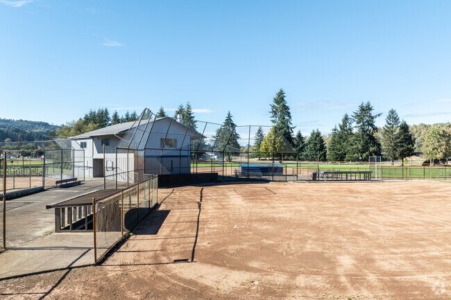 Riverside Park offers athletic field s in addition to playgrounds and running trails.