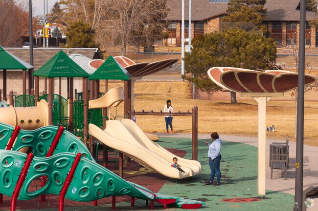 Highline Park & Ballfields has a great playground for kids.