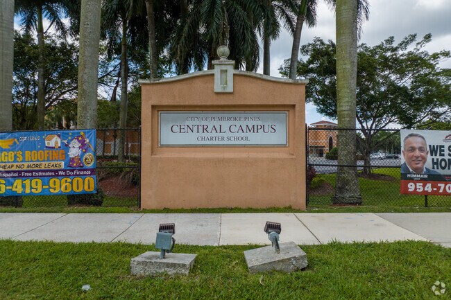 Pembroke Pines elementary charter school front sign