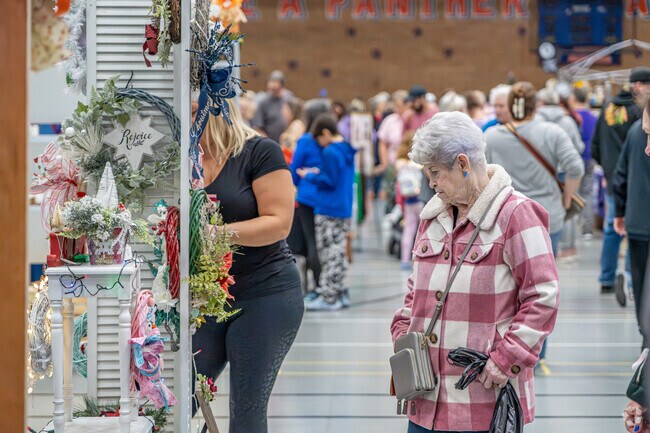 Plenty of holiday wreaths can be found at the annual Holiday Craft Fair in South Oswego.