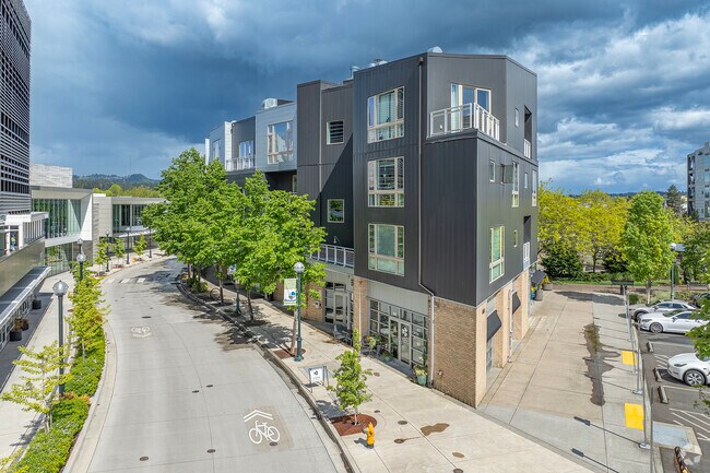 Modern condos at The Round in Downtown Beaverton.