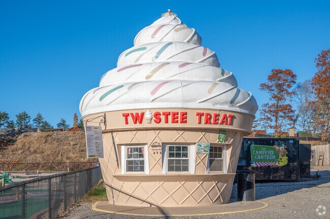 Bring the kids to Yogi Bear's Jellystone Park for some soft-serve ice cream in South Carver.