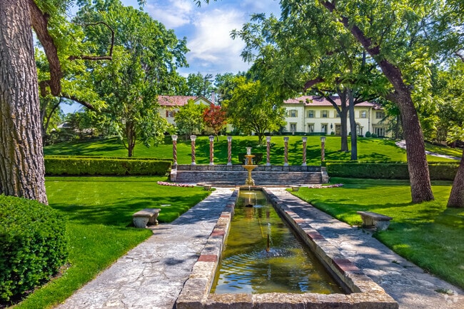 Verona Columns Park provides Mission Hills locals green space for gatherings.