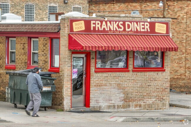 Franks Diner is the oldest diner in Wisconsin and is iconic in downtown Kenosha.