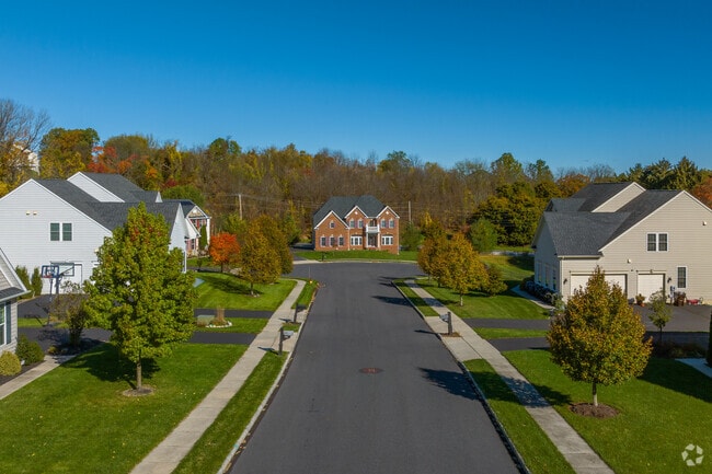 Cul-de-sacs and Colonial Revivals are  for up-scale living families in Upper Saucon Township.