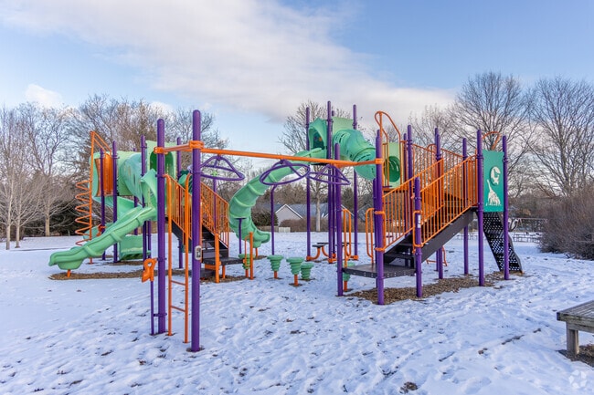 Greentree kids love the play ground at Orchard Park.
