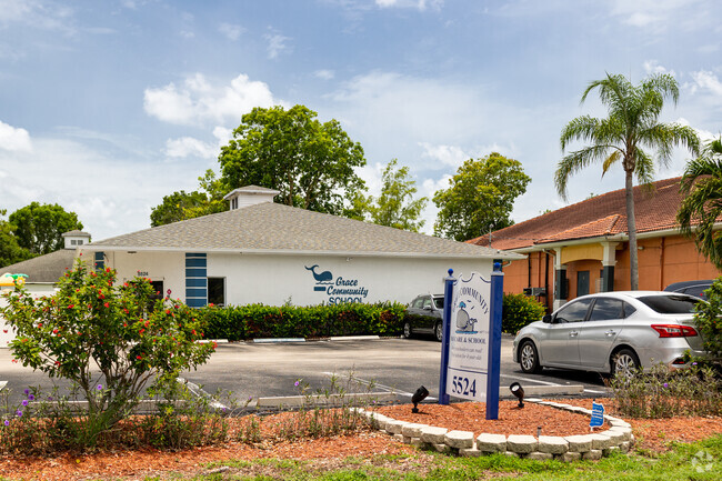 Grace Community School has a separate building for daycare.
